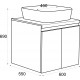 Lada lower bathroom cabinet 60 cm