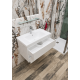 Mona 80 lower bathroom cabinet with washbasin "Frame"80 cm Mona 80 lower bathroom cabinet with washbasin "Frame"80 cm