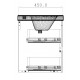 Mona 80 lower bathroom cabinet with washbasin "Frame"80 cm Mona 80 lower bathroom cabinet with washbasin "Frame"80 cm