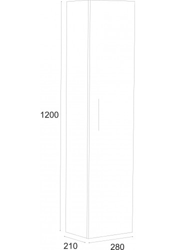 Bathroom column Modena Nova 120 cm reversible