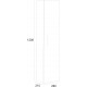 Bathroom column Modena Nova 120 cm reversible