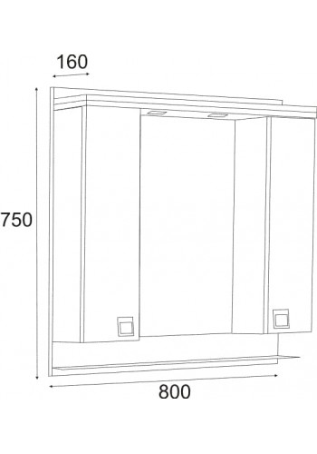 Trinity Next upper bathroom cabinet 80 cm Trinity Next upper bathroom cabinet 80 cm