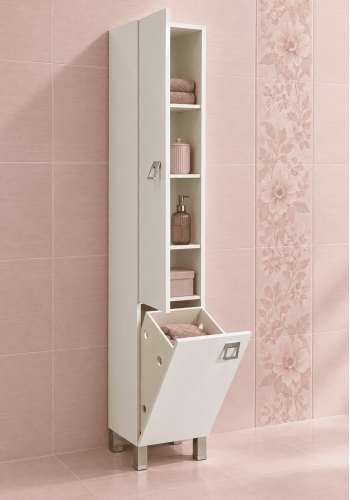 Trinity Next bathroom column 175 cm with laundry basket Trinity Next bathroom column 175 cm with laundry basket