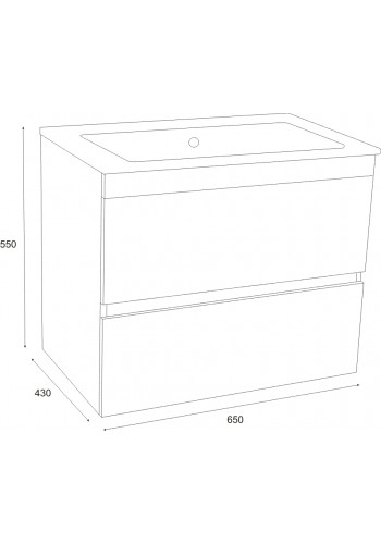 Шкаф за баня Moreno 65 см долен