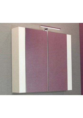 WHITE HALESI upper bathroom cabinet 80 cm - Classica