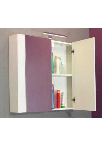 WHITE HALESI upper bathroom cabinet 80 cm - Classica
