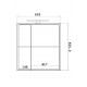 Duru 60 cm upper bathroom cabinet with lighting
