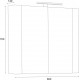 WHITE HALESI upper bathroom cabinet 80 cm - Classica