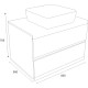 Halesi lower bathroom cabinet 80 cm Halesi lower bathroom cabinet 80 cm